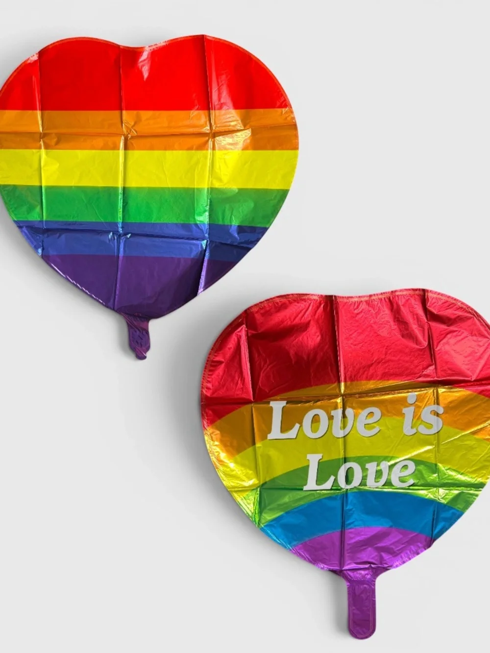 NIP 8pc Rainbow Pride Love Is Love Balloon Party Decor Set